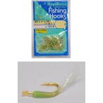 ハヤブサ サビキ バラ鈎 金グレ オーロラ緑スキン ソフト玉入り 5号 50本入り T08051 / サビキ針 仕掛け 釣具 メール便可