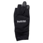 パズデザイン ライトゲームグローブ ブラックホワイト PGV-041 (フィッシンググローブ) ゆうパケット可