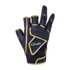 がまかつ CORDURA(R) トーナメントグローブ(3本切) ブラック×ゴールド GM7290 (フィッシンググローブ) ゆうパケット可