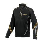  Gamakatsu UD Zip рубашка черный × Gold GM3778 ( рыбалка рубашка джерси )[ бесплатная доставка ]