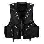  Daiwa float Short рыболовный жилет черный 2XL DV-3025F ( форель лучший большой размер )[ бесплатная доставка ]