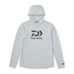 ダイワ フィールアライブドライフーディー ライトグレー DE-3525 (フィッシングシャツ 長袖シャツ)
