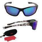 ラパラ 偏光サングラス サイトギア FCシリーズ 96GRE マットブラック×グレーカモ×グリーンリーボミラー RSG-FC96GRE (偏光サングラス 偏光グラス 釣り メンズ)