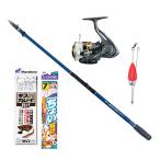 初心者おすすめカレイ投げ釣りセット (ビーチサーフ2 ジョイナス 投げキス・カレイ天秤式 ちょい投げ2本鈎 ジェット天秤)