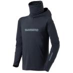 シマノ サンプロテクションフーディーシャツ チャコール SH-060Y (フィッシングシャツ 長袖シャツ)