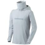 シマノ サンプロテクションフーディーシャツ スカイグレー SH-060Y (フィッシングシャツ 長袖シャツ)