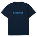 シマノ ドライロゴTシャツ ネイビー SH-021Z (フィッシングシャツ Tシャツ)