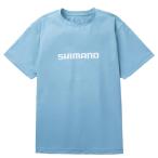 シマノ ドライロゴTシャツ スモークブルー SH-021Z (フィッシングシャツ Tシャツ)