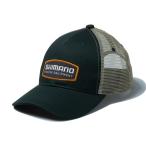 シマノ ワッペンハーフメッシュキャップ カーキ CA-081Z (フィッシングキャップ 帽子 釣り)