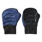 ハヤブサ フリーノット ソルファイバー FOURON インシュレーション手甲グローブ ネイビー Y4618 (フィッシンググローブ 防寒手袋 釣り) ゆうパケット可