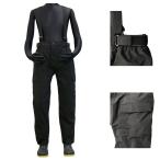 浜田商会 防水防寒ウィンター ストレッチサロペットパンツ ブラック LWB2523 (防寒着 防寒パンツ 釣り)