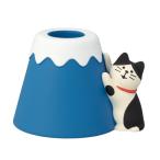 concombre コンコンブル 富士でつめとぎ ペンスタンド はちわれ猫 / 富士山と日本猫 デコレ