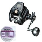 22 シーボーグ 200J(右巻き) #タナトル8サーベルマスター(ライムグリーン単色) #3号-200m リールに巻いて発送 ダイワ 電動リール 糸巻き設定済み 爆買