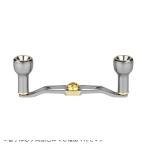 リールハンドル Air Lite 7×4mm / ガンメタルゴールド / 120mm 30g 超軽量 ダブルハンドル ノブ付き