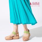 サイズ交換送料無料 歩きやすい 痛くない  fitfit 厚底アンクルサンダル レディース おしゃれ サンダル 疲れない 走れる 柔らかい 靴 フィットフィット 外反母趾