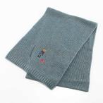 ポロラルフローレン POLO RALPH LAUREN マフラー solid denim bear scarf 31.5×185 PC1034 フィットハウス