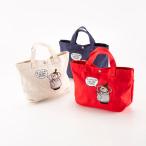 ショッピングムーミン ムーミン Moomin ハンド・トートバッグ リトルミイとスナフキンのリッチな刺繍がポイントのミニトートバッグ RMCK-01M　フィットハウス