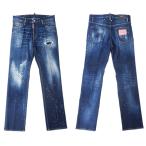 DSQUARED2 ディースクエアード ROADIE JEAN S74LB1340 ダメージ×ペイント ストレッチ デニム