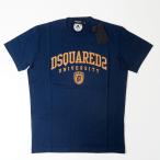 DSQUARED2 ディースクエアード S74GD1166 ブランド ロゴ 半袖 丸首 Tシャツ ネイビー