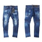 DSQUARED2 ディースクエアード TIDY BIKER S71LB1262 ダメージ加工 ストレッチ デニム