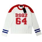 ショッピングディースクエアード DSQUARED2 ディースクエアード S74HA1392 DSQ2 64 ロゴ クルーネック コットン 長袖 ニット