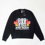 ショッピングディースクエアード DSQUARED2 ディースクエアード S74GU0687 メンズ サーフビーチ ロゴ プリント クルーネック スウェット