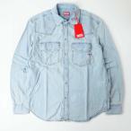 ショッピングdiesel DIESEL ディーゼル D-OCEAN メンズ ダメージ加工 ウエスタン デニムシャツ ライトインディゴ