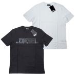 DIESEL ディーゼル メンズ ワントーン ロゴ プリント クルーネック 半袖 Tシャツ