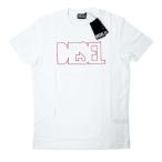 DIESEL ディーゼル T-DIEGOR メンズ ロゴ プリント クルーネック 半袖 Tシャツ ホワイト
