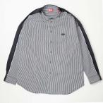 ショッピングdiesel DIESEL ディーゼル  S-WARH-STRIPE メンズ ストライプ 切替 デニム オーバルDロゴ 長袖 シャツ