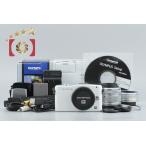 [ б/у ]OLYMPUS Olympus PEN mini E-PM1 twin линзы комплект белый shutter частота . немного изначальный с коробкой 