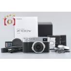 【中古】FUJIFILM 富士フイルム X100V シルバー コンパクトデジタルカメラ 元箱付き
