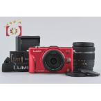 [ б/у ]Panasonic Panasonic LUMIX DMC-GF2 двойной линзы комплект красный shutter частота . немного 