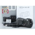 【中古】RICOH リコー PENTAX ペンタックス WG-80 ブラック 防水アクションカメラ シャッター回数僅少 元箱付き