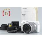 [ б/у ]SONY Sony α NEX-F3 zoom линзы комплект белый shutter частота . немного 