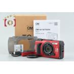 【中古】OM SYSTEM (OLYMPUS) オーエム システム TOUGH TG-7 レッド コンパクトデジタルカメラ シャッター回数僅少 元箱付き