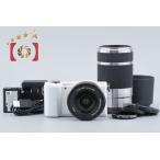 【中古】SONY ソニー α5000 ILCE-5000 ダブルズームレンズキット ホワイト シャッター回数僅少