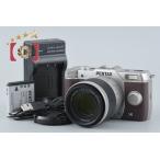 【中古】PENTAX ペンタックス Q10 シルバーブラウン + SMC 15-45mm f/2.8 ED IF 06 TELEPHOTO ZOOM シャッター回数僅少
