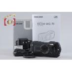 【中古】RICOH リコー PENTAX ペンタックス WG-70 ブラック 防水アクションカメラ シャッター回数僅少 元箱付き