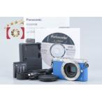 【中古】Panasonic パナソニック LUMIX DMC-GM1S ブルー ミラーレス一眼カメラ シャッター回数僅少