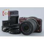 [ б/у ]Panasonic Panasonic LUMIX DMC-GF3sen Sure ru Brown + G VARIO 14-42mm f/3.5-5.6 ASPH. MEGA O.I.S. H-FS014042 shutter частота . немного 