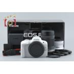 【中古】Canon キヤノン EOS R50 ダブルズームキット ホワイト シャッター回数僅少 元箱付き