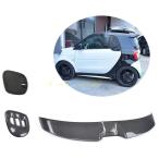 メルセデスベンツスマートフォーツー2016-2017カーボン ルーフスポイラー+サイドエアベントエクステリアトリム+オイル燃料ガスタンクパッドキ