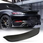 トランクスポイラーポルシェ718ボクスターコンバーチブルケイマン2ドアハッチバッククーペ2016-2019カーボン リアブーツふたネタバレ(GT4は対象