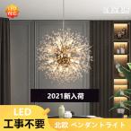 シャンデリア LED 対応  8灯 ペンダントライト リビング ダイニング 照明 北欧 ペンダントライト 天井照明 照明器具 工事不要 LQD-194