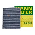 フィアット500 500C パンダ アバルト用 エアコンフィルター H20年〜H23年8月まで対応 CUK 2026 キャビンフィルター 活性炭入り MANN-FILTER