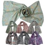 シルク100%ロングスカーフストー...