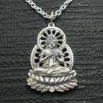 ショッピング仏像 ペンダント 仏像 勢至菩薩 メンズ シルバー９２５ ネックレス