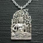 ショッピング仏像 ペンダント 仏像 武田不動尊 メンズ シルバー９２５ ネックレス 武田信玄