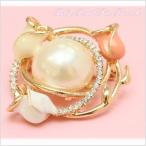 ブローチ 花 フラワー パール ストールピン クリップ 母の日 敬老の日 プレゼント 入学式 卒業式 送料無料